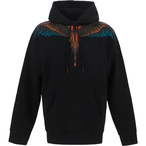 Hoodies, male, , Size: XL Icon Wings Hoodie - Marcelo Burlon - Modalova