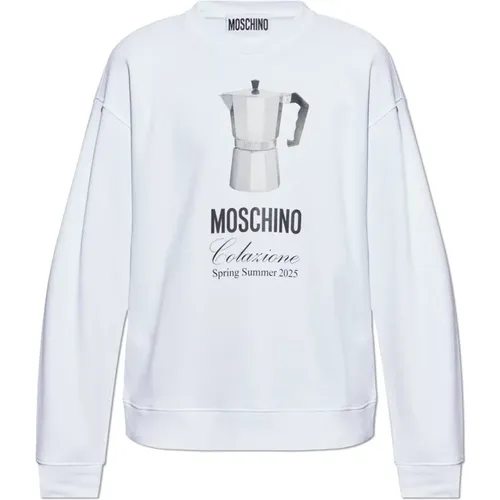 Sweatshirts, male, , Size: M Printed sweatshirt - Moschino - Modalova