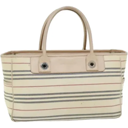 Pre-owned Tote Bags, female, , Size: ONE SIZE Pre-owned Canvas handbags - Burberry Vintage - Modalova