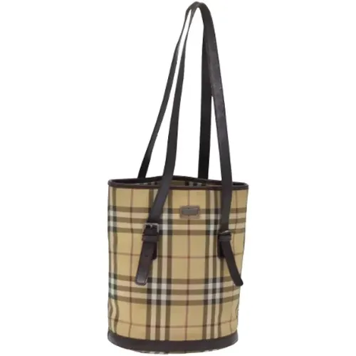 Pre-owned Canvas shoulder-bags , female, Sizes: ONE SIZE - Burberry Vintage - Modalova