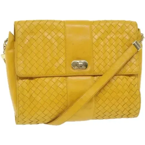 Pre-owned Cross Body Bags, female, , Size: ONE SIZE Pre-owned Leather shoulder-bags - Bottega Veneta Vintage - Modalova