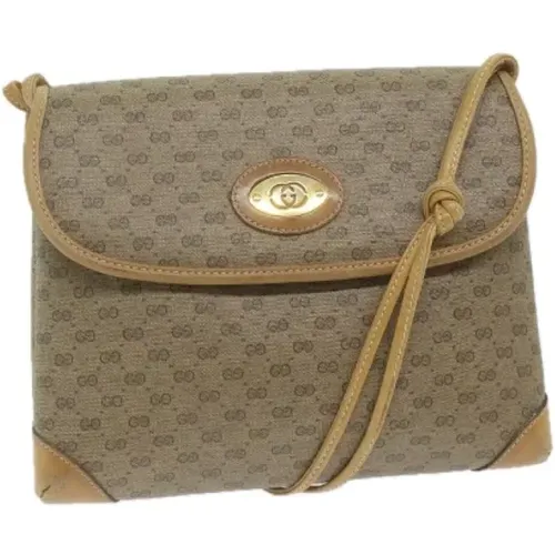 Pre-owned Cross Body Bags, female, , Size: ONE SIZE Pre-owned Canvas gucci-bags - Gucci Vintage - Modalova