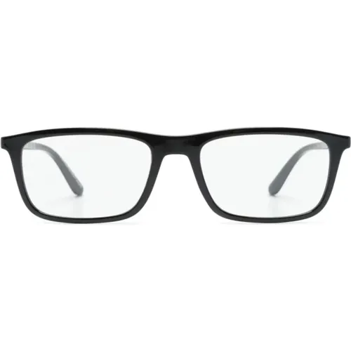 Schwarze Sonnenbrille mit Zubehör , Herren, Größe: 55 MM - Emporio Armani - Modalova