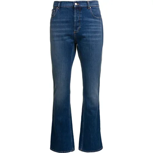 Flared Denim Jeans for Men , male, Sizes: L - alexander mcqueen - Modalova