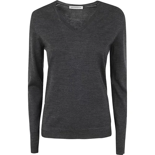 Long Sleeves V Neck Sweater , female, Sizes: S - Goes Botanical - Modalova