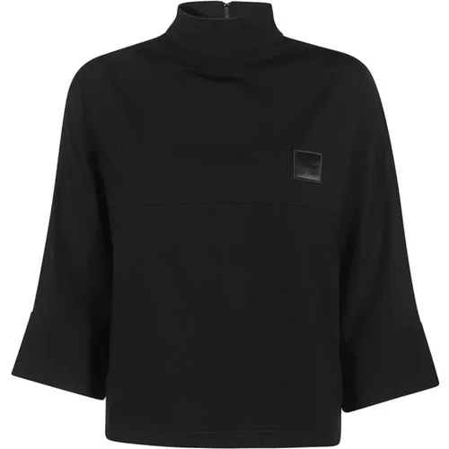 Sweatshirts, female, , Size: XS Logo Patch Zip Sweatshirt - Opening Ceremony - Modalova