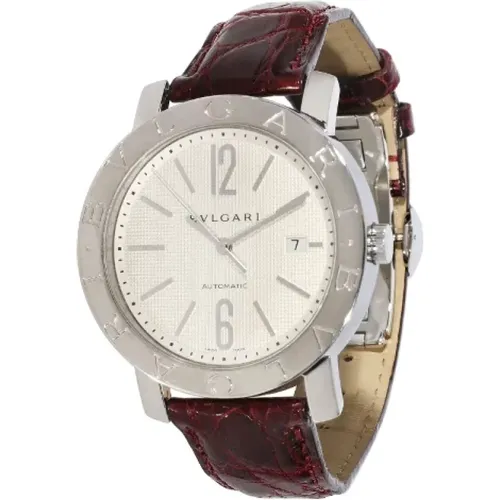 Pre-owned Stainless Steel watches , male, Sizes: ONE SIZE - Bvlgari Vintage - Modalova