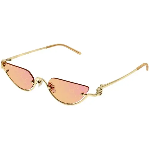 Gold Gelbe Sonnenbrille Gg1603S - Gucci - Modalova
