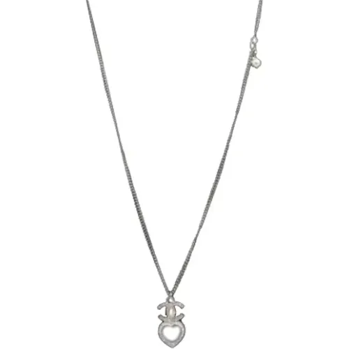 Pre-owned Jewellery, female, , Size: ONE SIZE Pre-owned Silver necklaces - Chanel Vintage - Modalova