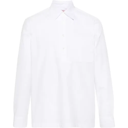 Cotton Poplin Shirt with Pointed Collar and Button Closure , male, Sizes: L, M, XL - Valentino Garavani - Modalova