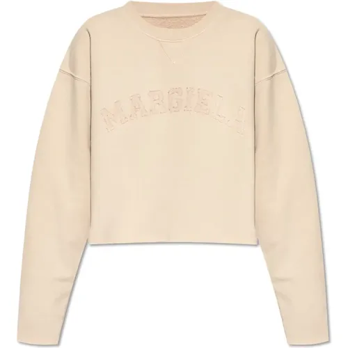 Sweatshirt mit gesticktem Logo - Maison Margiela - Modalova