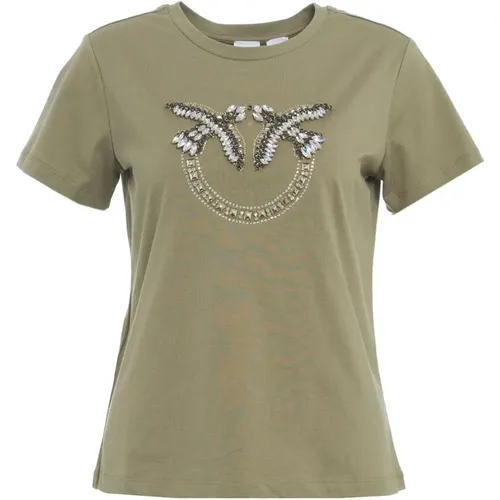 T-Shirt for Women , female, Sizes: XS, L, S, M, XL - pinko - Modalova