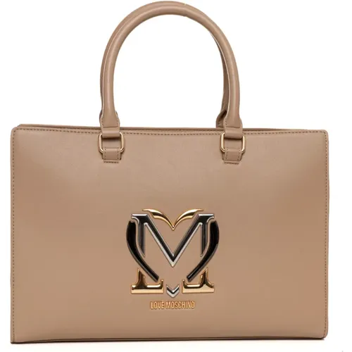 Stilvolle Handtasche mit Abnehmbarem Schultergurt - Love Moschino - Modalova