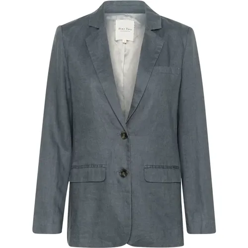 Linen Blazer Jacket Turbulence , female, Sizes: 2XL, 3XL, XS, L, XL, M - Part Two - Modalova