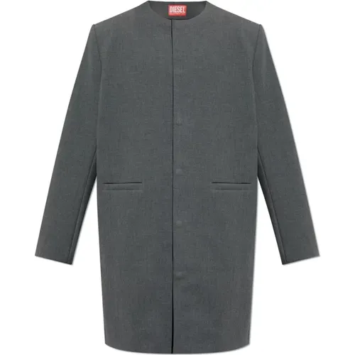 Single-Breasted Coats, male, , Size: M Coat J-Mikel-Neo - Diesel - Modalova