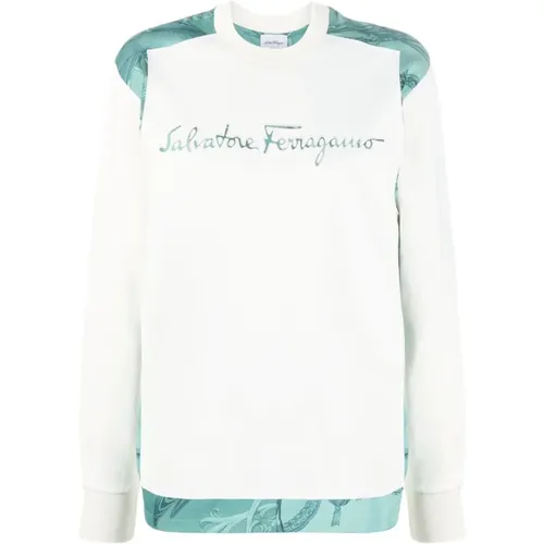 Weiße Casual Sweatshirt - Salvatore Ferragamo - Modalova