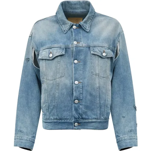 Denim Jackets, female, , Size: S Stylish Kaban Jacket - MM6 Maison Margiela - Modalova