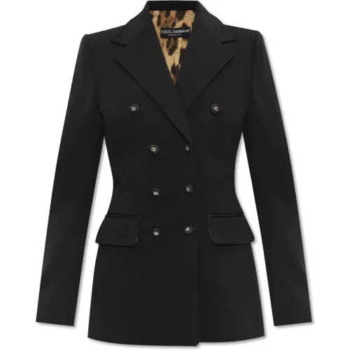 Blazers, female, , Size: XS Double-breasted blazer - Dolce & Gabbana - Modalova