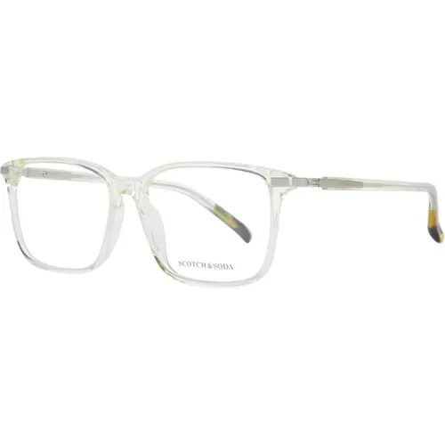 Glasses, male, , Size: ONE SIZE Transparent Rectangle Optical Frames for Men - Scotch & Soda - Modalova