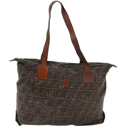 Pre-owned Tote Bags, female, , Size: ONE SIZE Pre-owned Canvas fendi-bags - Fendi Vintage - Modalova