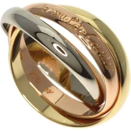 Pre-owned Yellow Gold rings , female, Sizes: ONE SIZE - Cartier Vintage - Modalova