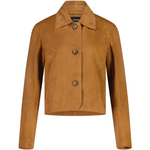 Leather Jackets , female, Sizes: XL, 2XL - Arma - Modalova