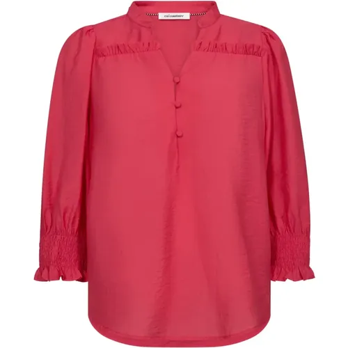 Frill Ss Shirt - Margherita , Damen, Größe: M - Co'Couture - Modalova