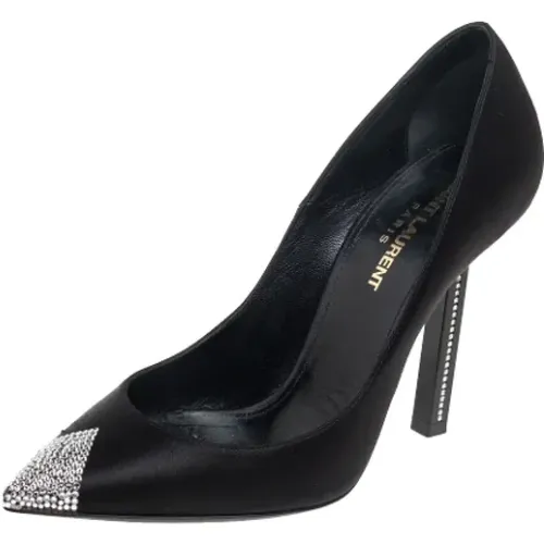 Pre-owned Pumps, female, , Size: 6 1/2 US Pre-owned Satin heels - Yves Saint Laurent Vintage - Modalova