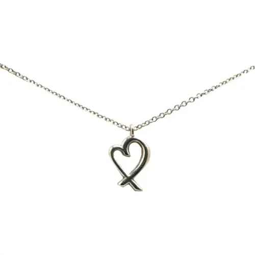 Pre-owned Jewellery, female, , Size: ONE SIZE Pre-owned Silver necklaces - Tiffany & Co. Pre-owned - Modalova