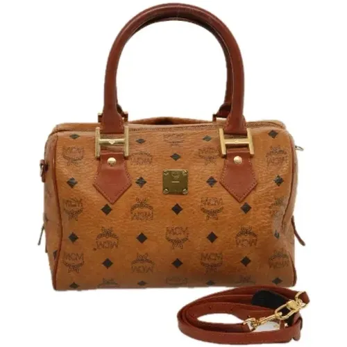 Pre-owned Leather handbags , female, Sizes: ONE SIZE - MCM Pre-owned - Modalova