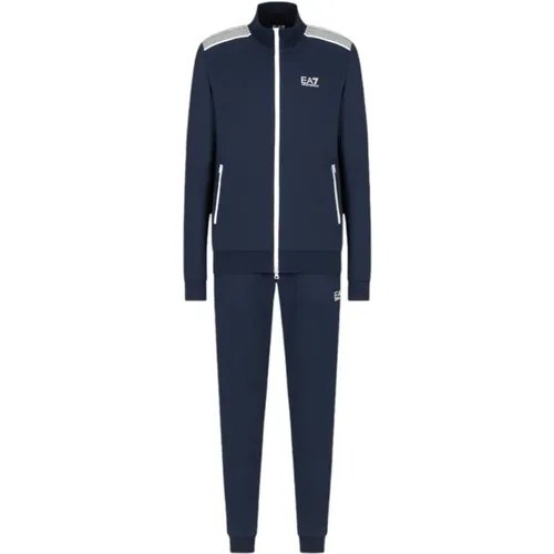 Training Sets, male, , Size: S Cotton Complete Tracksuit with Logo - Emporio Armani EA7 - Modalova