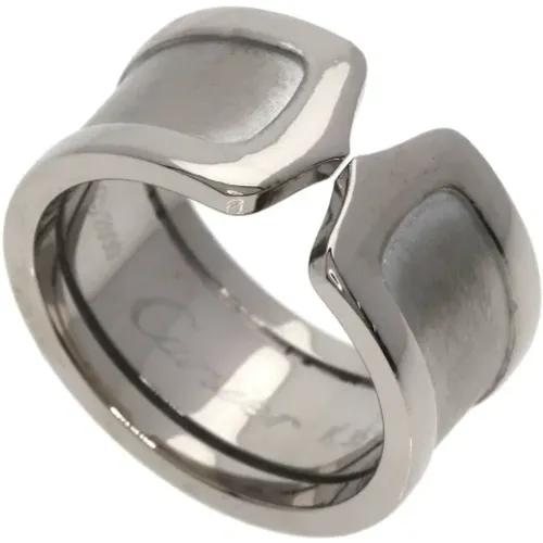 Pre-owned Jewellery, female, , Size: ONE SIZE Pre-owned White Gold rings - Cartier Vintage - Modalova