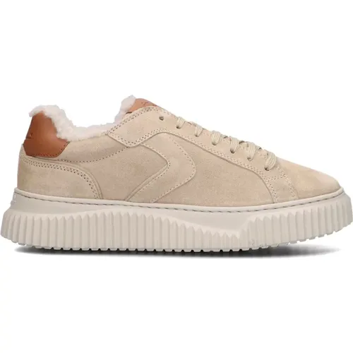 Wildleder Low Top Sneakers , Damen, Größe: 39 EU - Voile blanche - Modalova