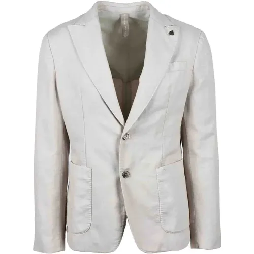 Blazers, male, , Size: XL Beige Blazer for Men - Alessandro Dell'Acqua - Modalova