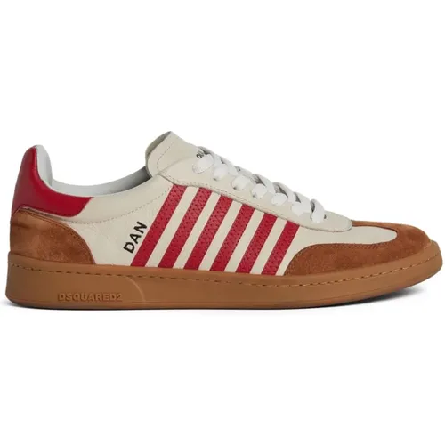 Sneakers mit Multi-Panel und Side Stripe , Herren, Größe: 43 EU - Dsquared2 - Modalova