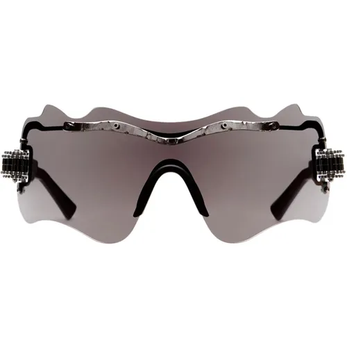 Sunglasses, male, , Size: ONE SIZE Ruthenium Mask Sunglasses - Kuboraum - Modalova