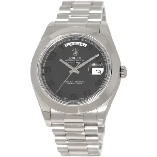 Pre-owned Platinum watches , male, Sizes: ONE SIZE - Rolex Vintage - Modalova