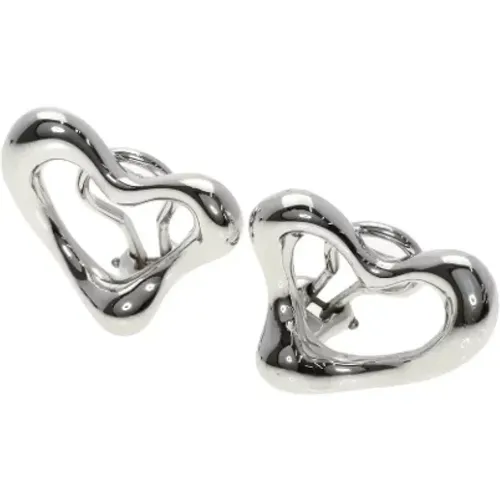 Pre-owned Jewellery, female, , Size: ONE SIZE Pre-owned Silver earrings - Tiffany & Co. Pre-owned - Modalova