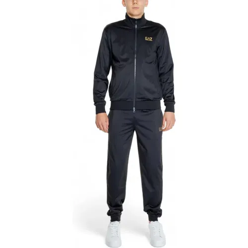 Training Sets, male, , Size: L Zip-Up Tracksuit for Men - Emporio Armani EA7 - Modalova