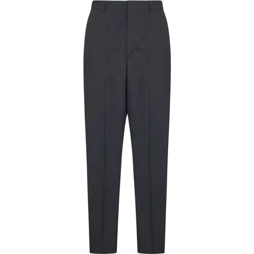 Grey Tailored Wool Trousers , male, Sizes: M - Valentino - Modalova