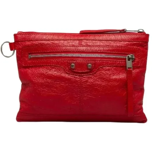 Pre-owned Clutches, female, , Size: ONE SIZE Pre-owned Leather clutches - Balenciaga Vintage - Modalova