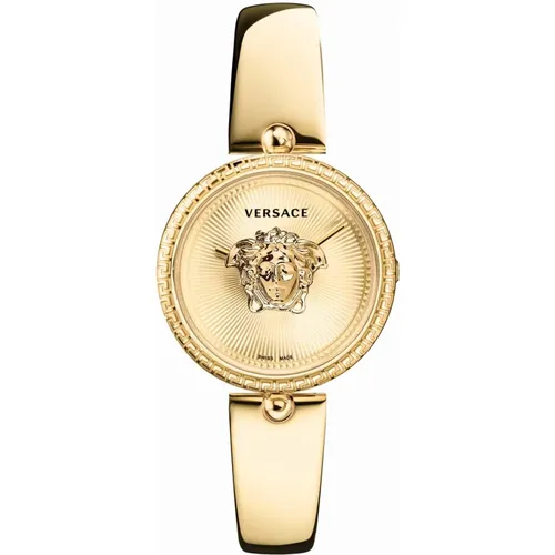 Palazzo Empire Gold Stainless Steel Watch , female, Sizes: ONE SIZE - Versace - Modalova