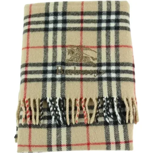 Pre-owned Scarves, female, , Size: ONE SIZE Pre-owned Silk scarves - Burberry Vintage - Modalova