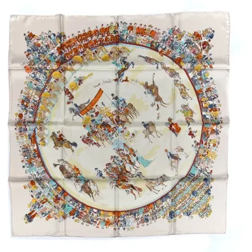 Pre-owned Scarves, female, , Size: ONE SIZE Pre-owned Silk scarves - Hermès Vintage - Modalova