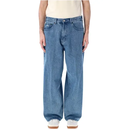 Men's Clothing Jeans Light Indigo Ss24 , male, Sizes: W34, W30, W32 - Obey - Modalova