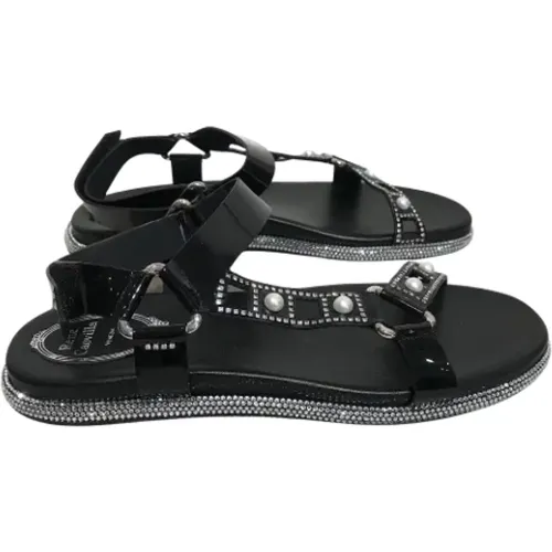 Pre-owned Sandals, female, , Size: 7 US Pre-owned Leather sandals - René Caovilla Pre-owned - Modalova