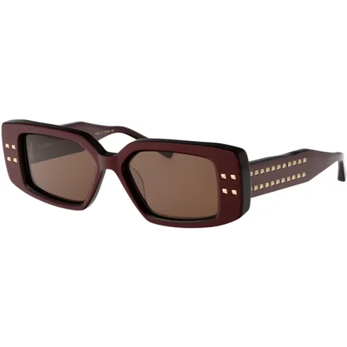 Stylish Sunglasses V - Cinque , unisex, Sizes: 53 MM - Valentino Garavani - Modalova