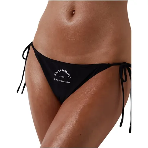 Swimwear Bottom String Bikini Bottoms with Logo , female, Sizes: L - Karl Lagerfeld - Modalova