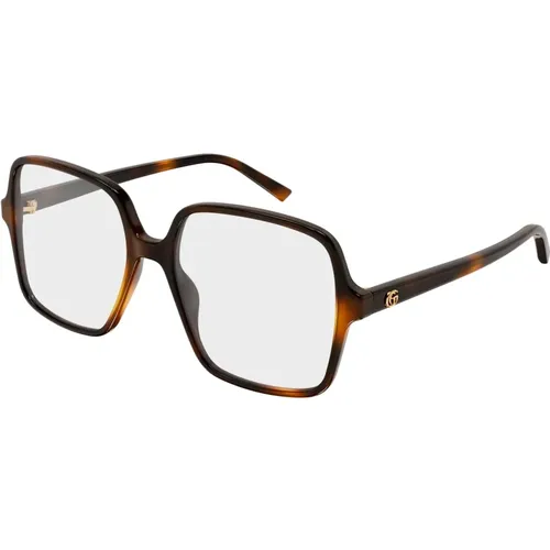 Glasses, female, , Size: 53 MM Square Optical Frame - Gucci - Modalova