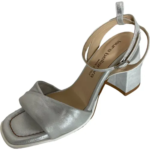 Metall Schnalle High Heel Sandalen , Damen, Größe: 40 EU - Laura Bellariva - Modalova